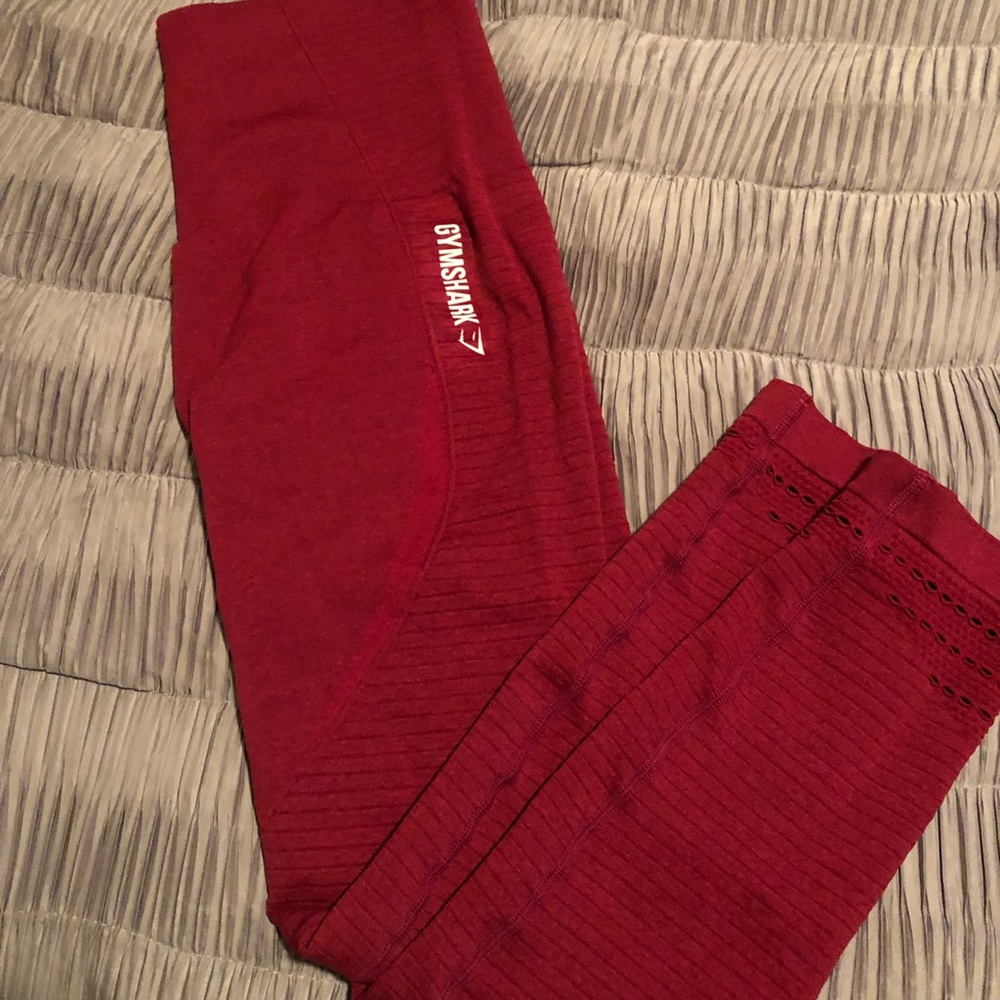 Gymshark Seamless Leggings- Red Beet